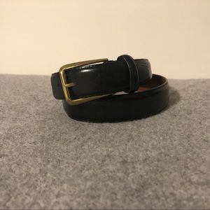 Coach black leather belt